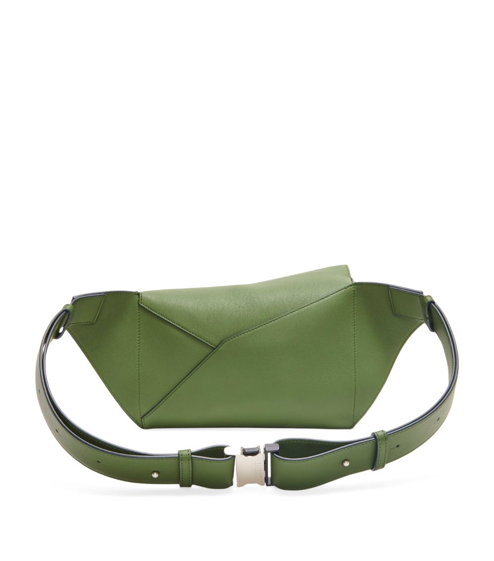 Small Leather Puzzle Belt Bag