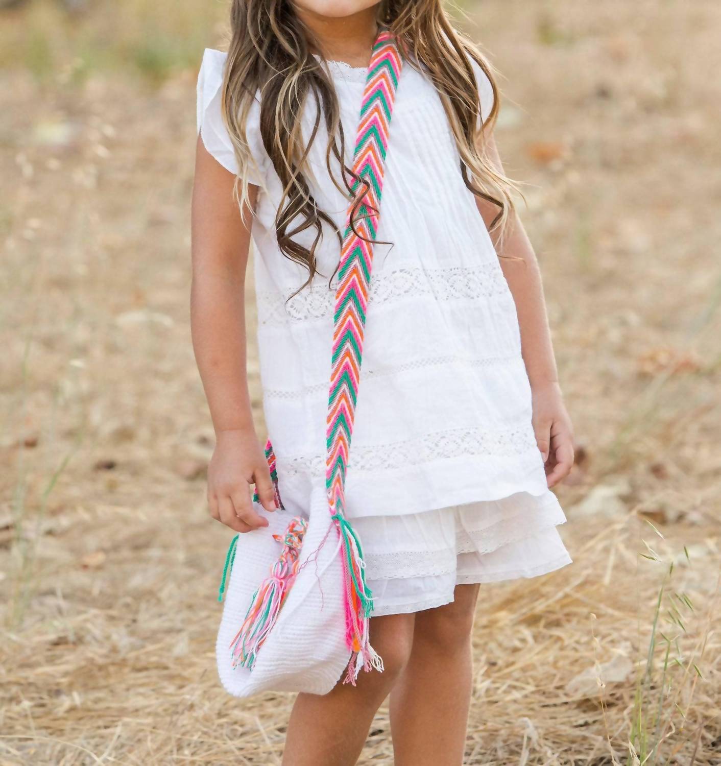 Nala Embroidered Dress In White