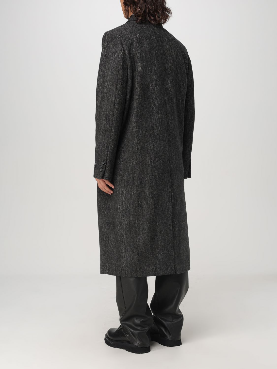 Double-breasted coat - Black