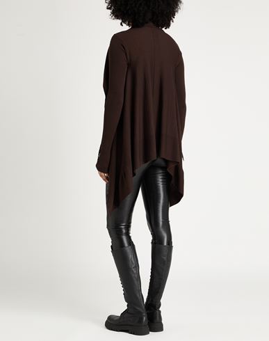Woman Cardigan Chocolate brown Size L Cashmere