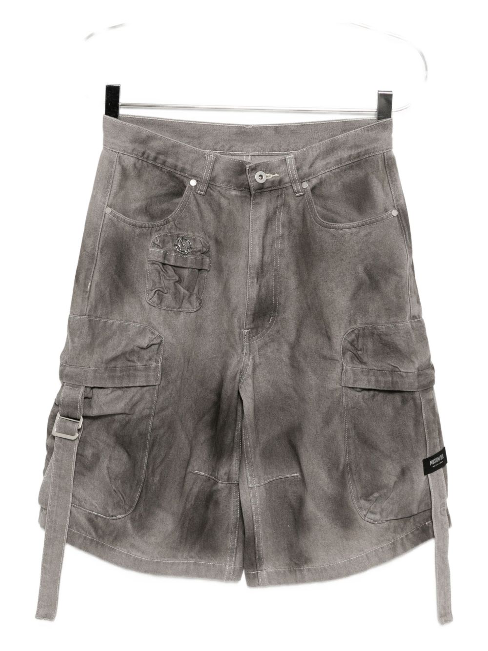 Faded effect cargo shorts - Grey
