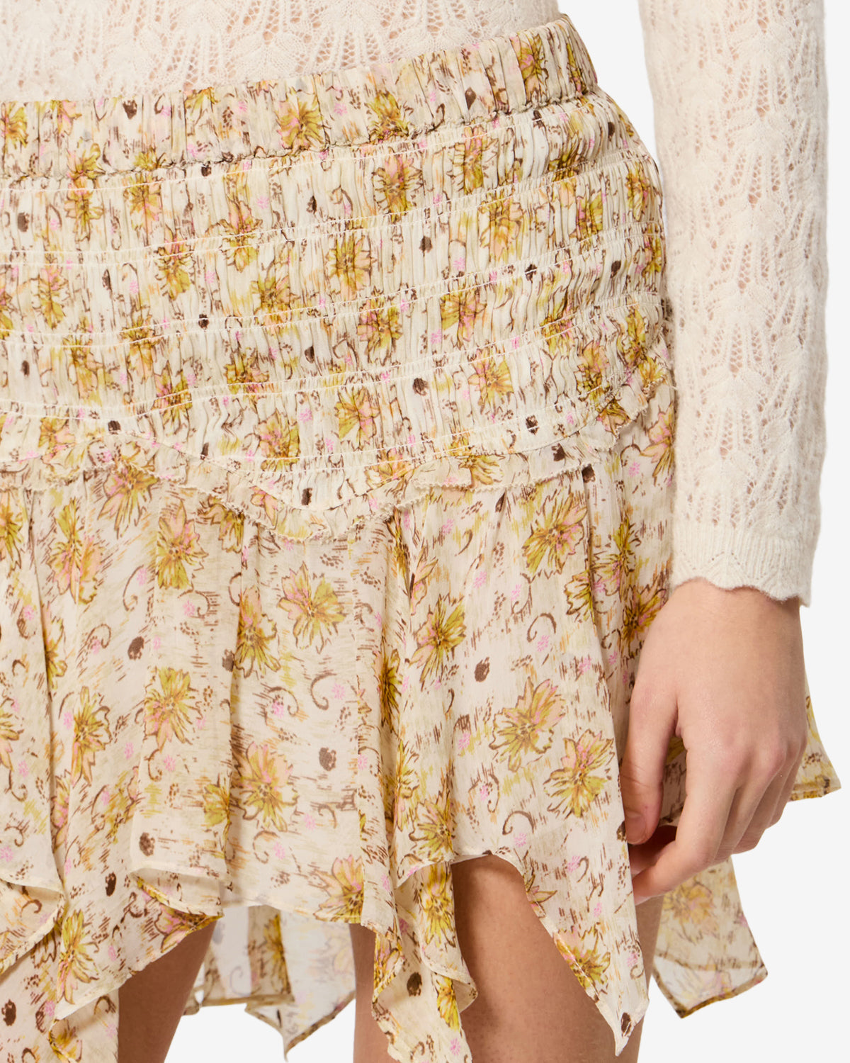 Fiala Skirt - Women - Light Yellow-ecru - Size 42 - Marant Étoile