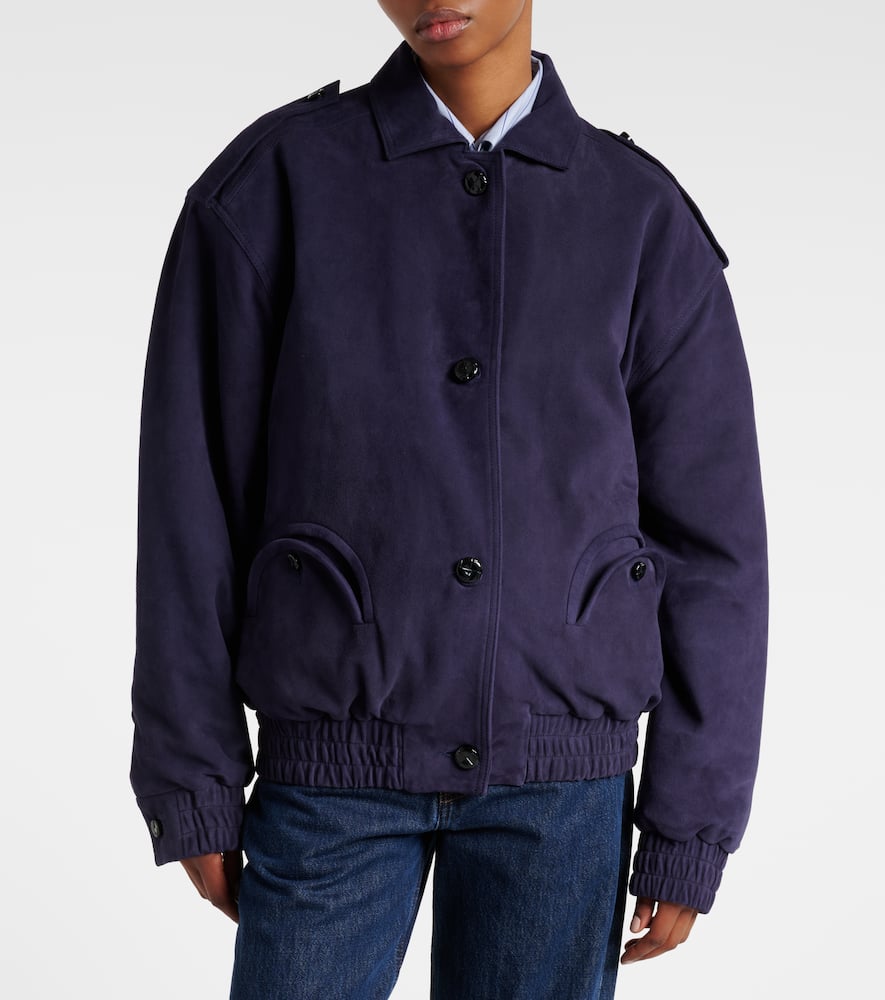 Blazé Milano Viva Charlie suede bomber jacket