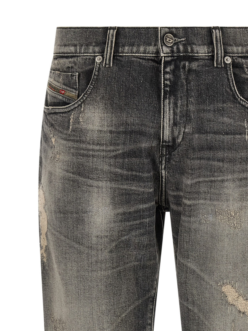 Diesel - 2019 d strukt jeans distressed detailing