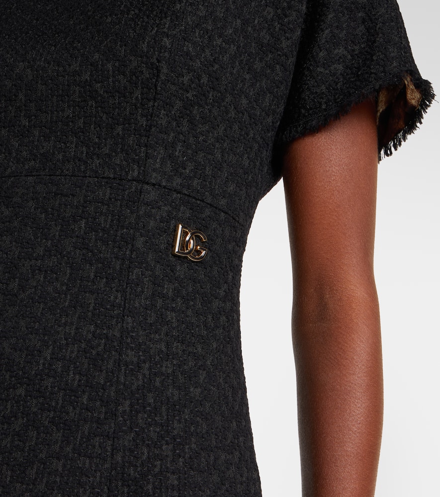 Wool-blend minidress