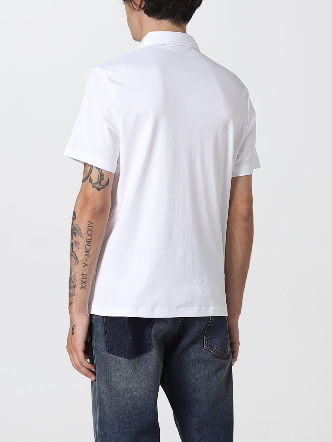 Polo Shirt Men color White
