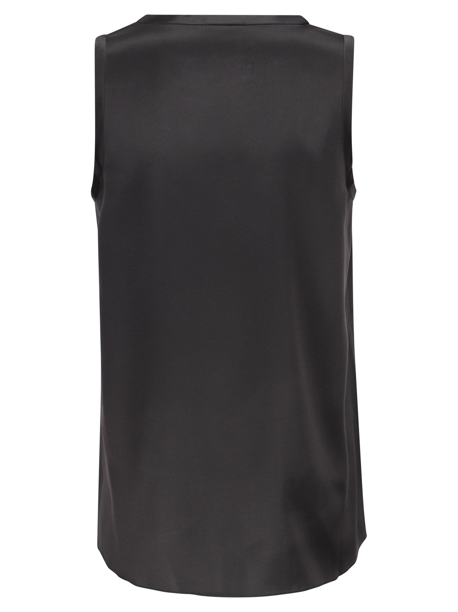 Stretch Silk Satin Top