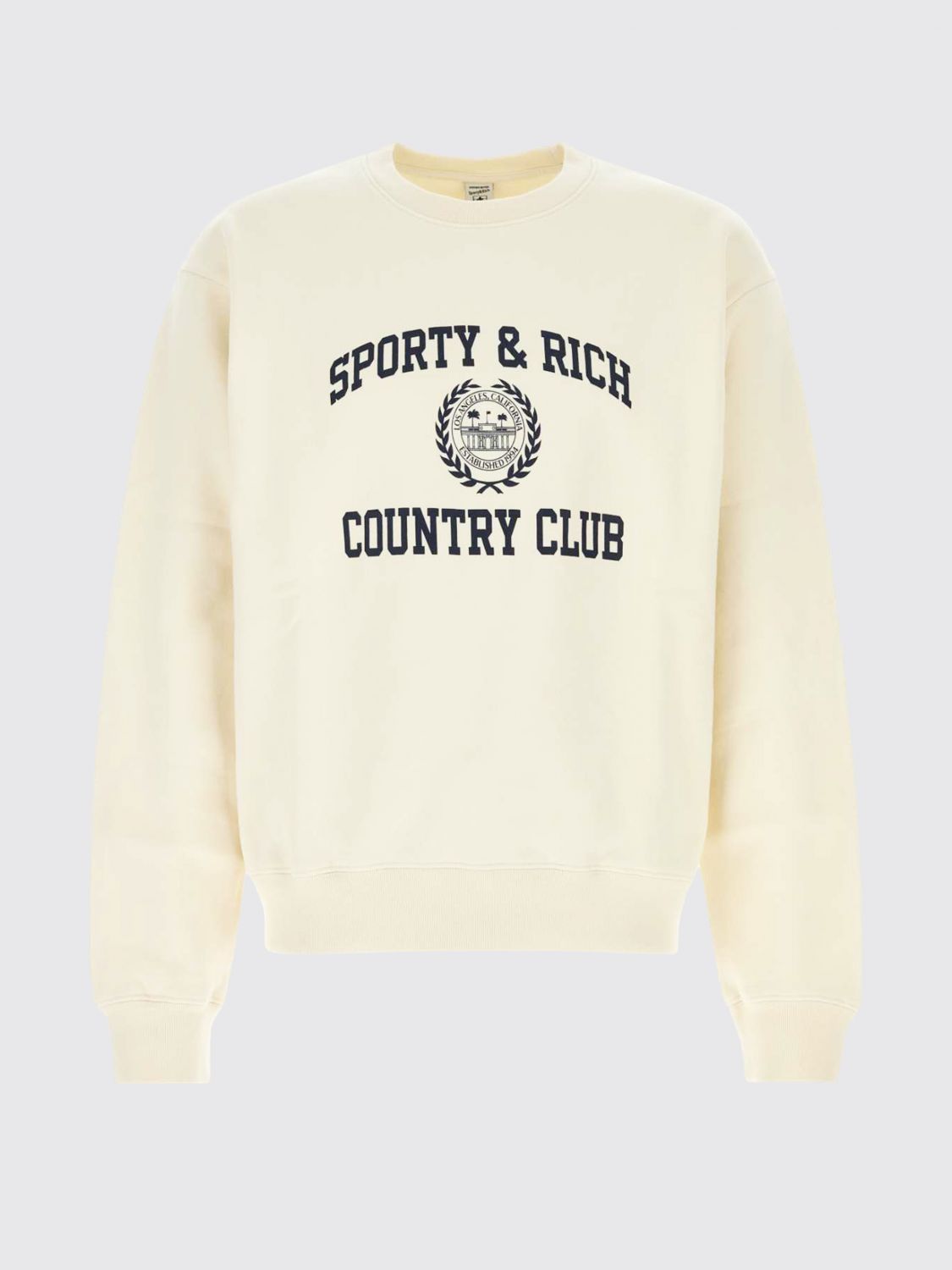 Sweatshirt Men color Ecru