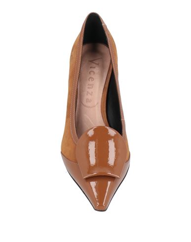 ) Woman Pumps Camel Size 10 Leather