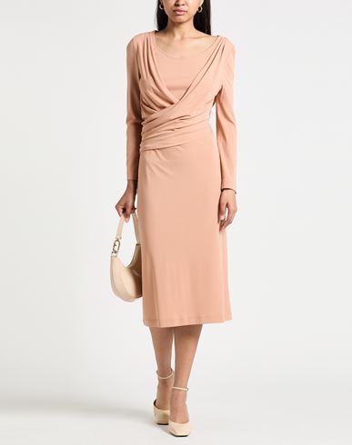 Woman Midi dress Blush Size 6 Viscose