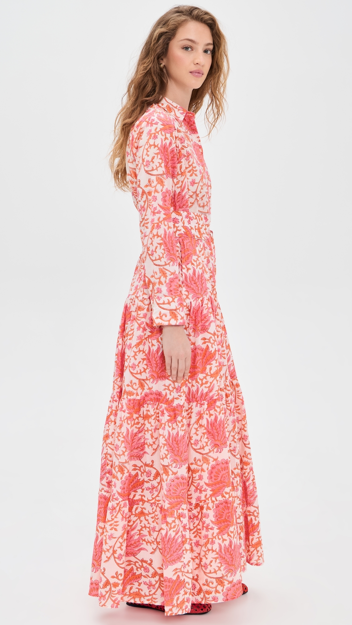Meredith Floral Dress Coral