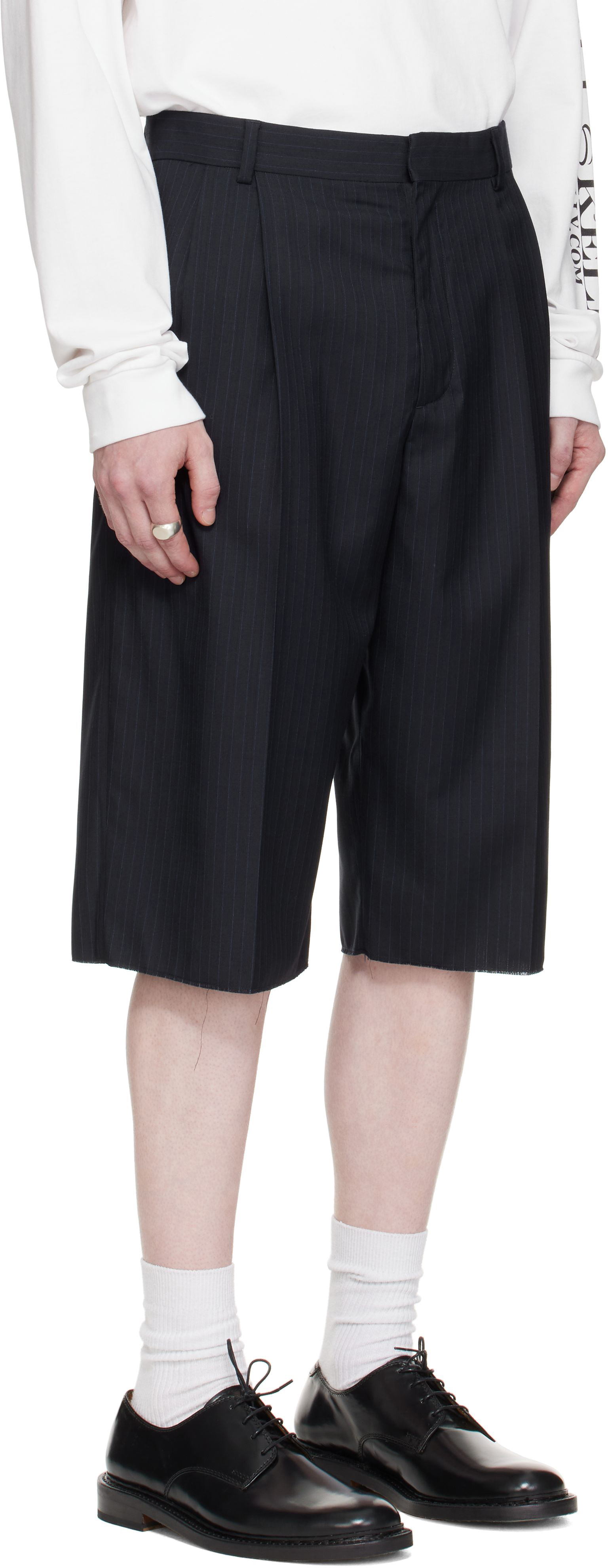 Navy Tailored Shorts