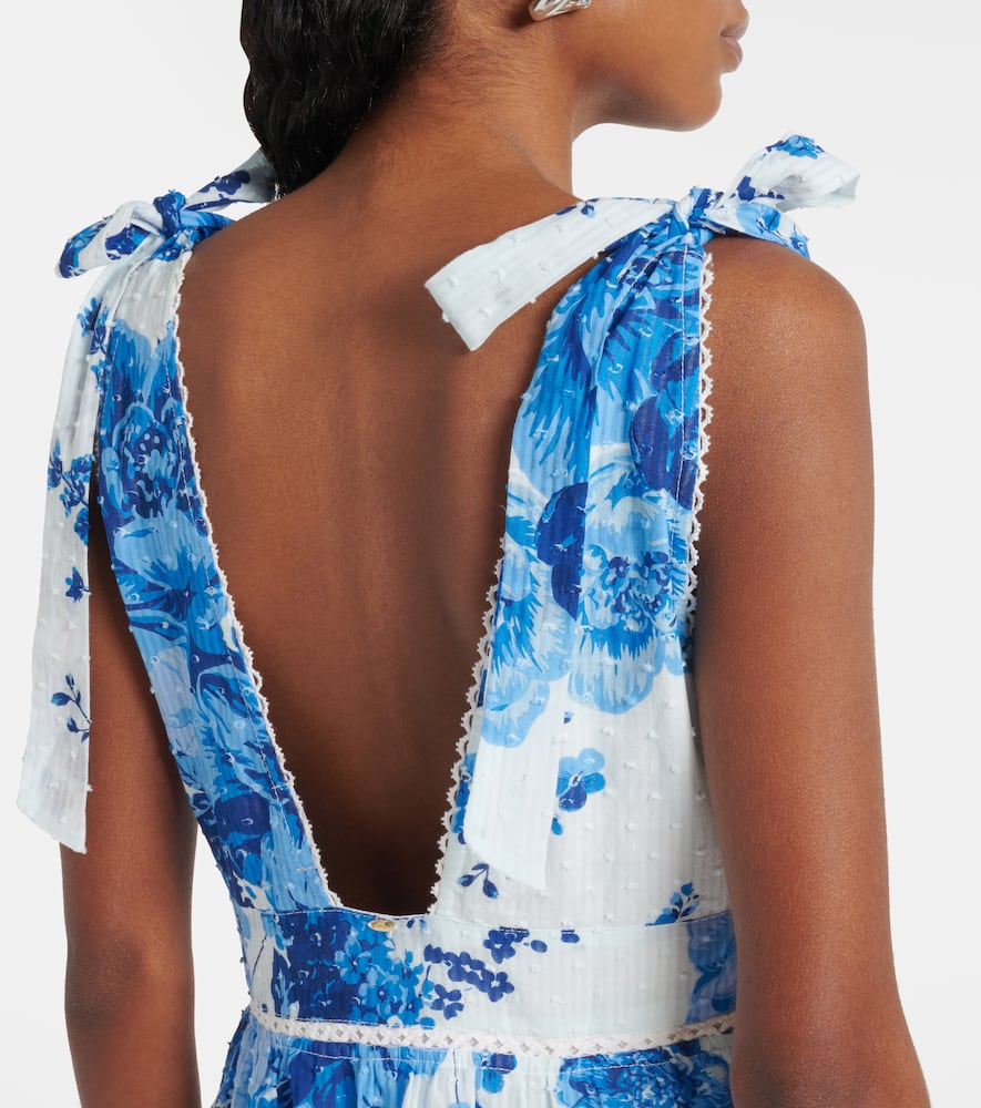 Cara floral cotton minidress