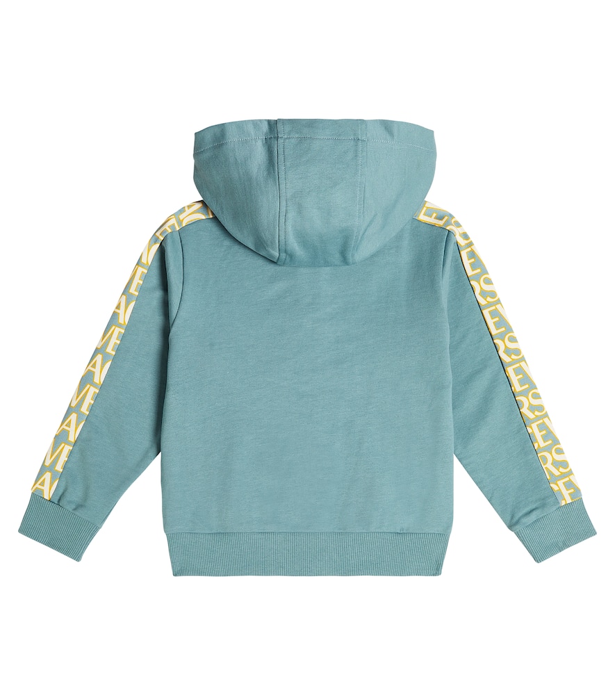 Versace Kids Logo cotton fleece hoodie