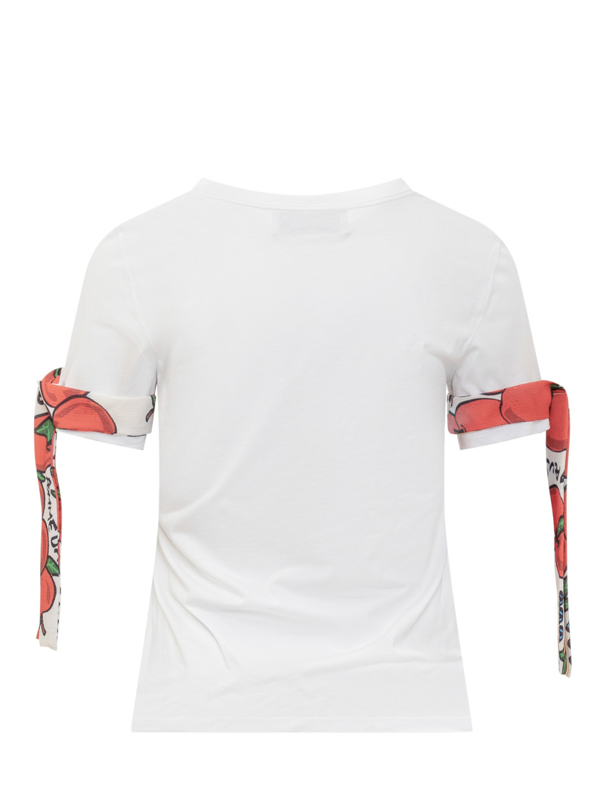White Printed Crew Neck T-Shirt