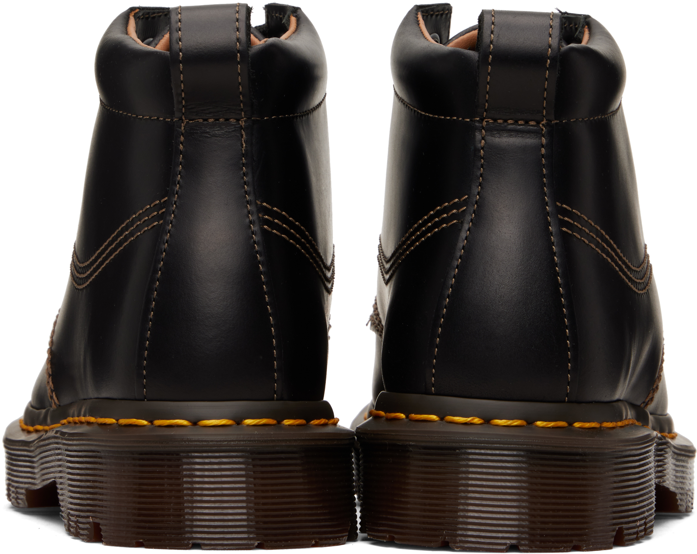 Black Lowell Chukka Moc Toe Leather Ankle Boots