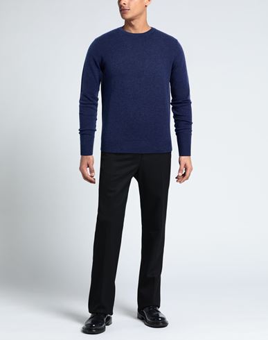 Man Sweater Navy Size 36 Virgin Wool, Cashmere