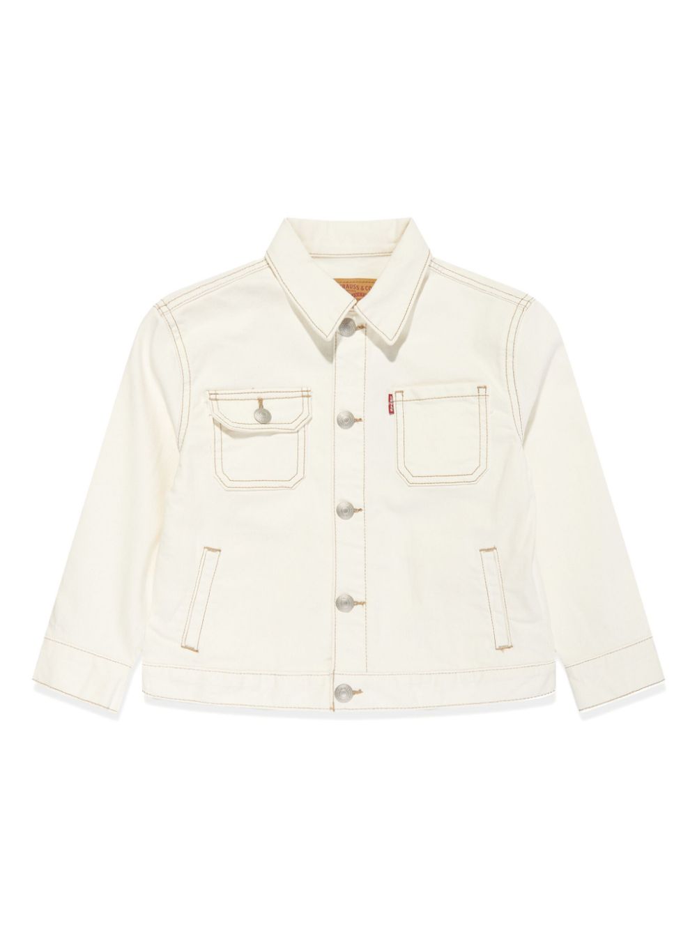 Long-sleeve denim jacket - Neutrals