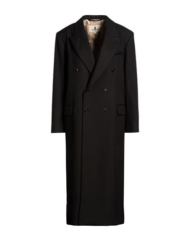 Woman Coat Black Size 4 Virgin Wool