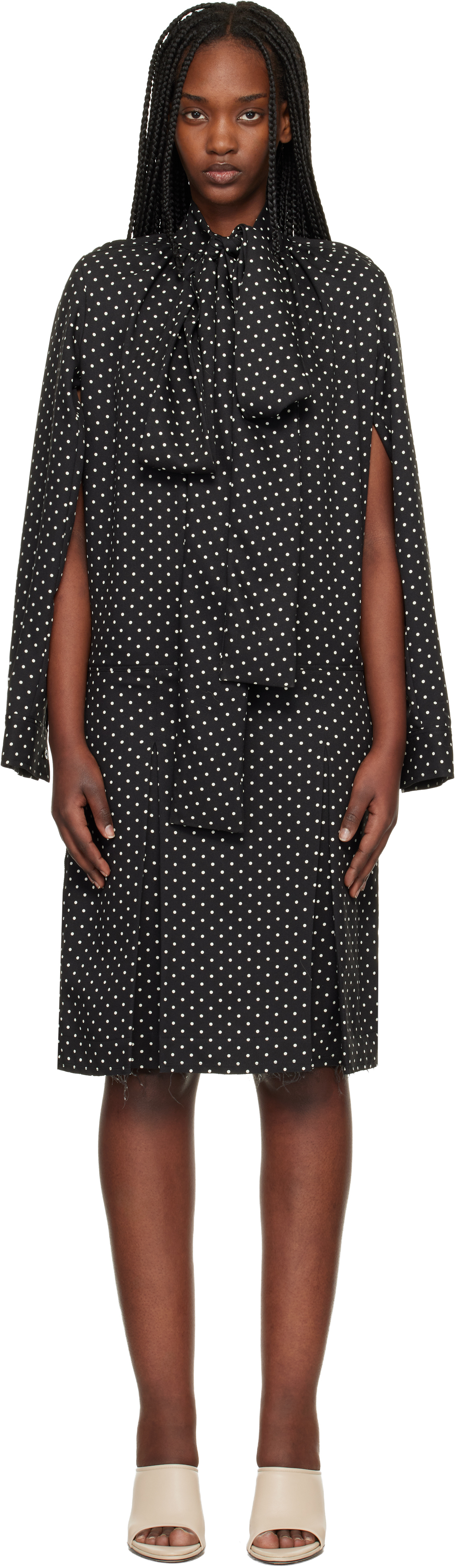 Black Double Minidress