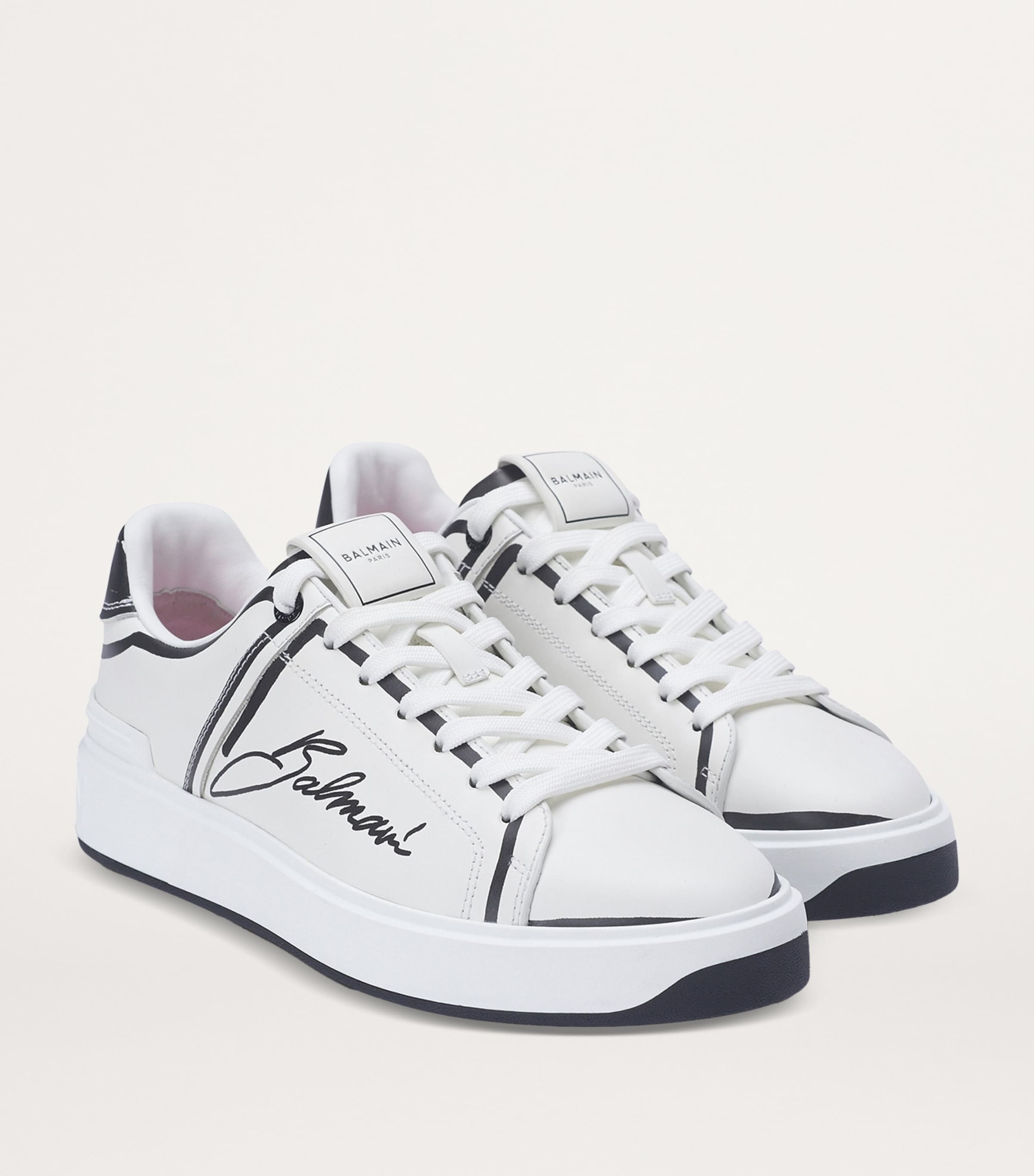 발망 여성 Calfskin B-Court Printed Sneakers 000000000007737778