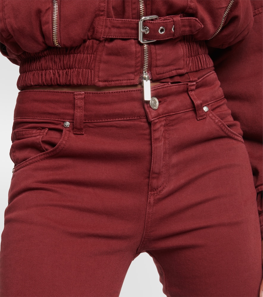 Cutout mid-rise boyfriend jeans