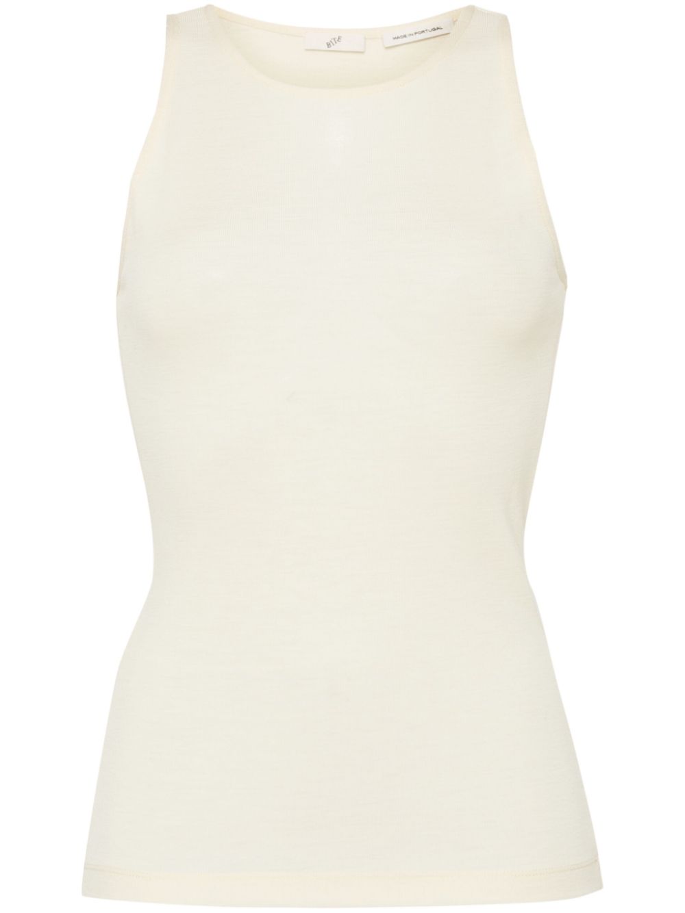 Fine-knit wool top - Neutrals