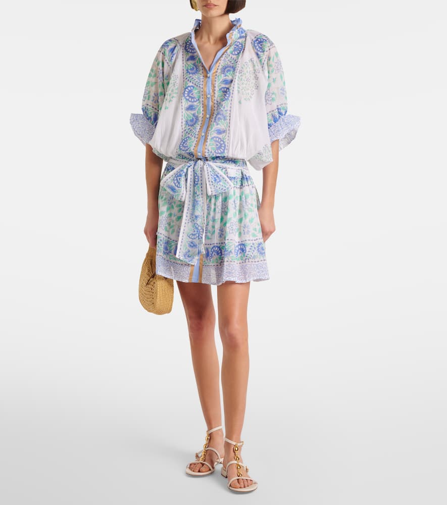 Paisley cotton minidress
