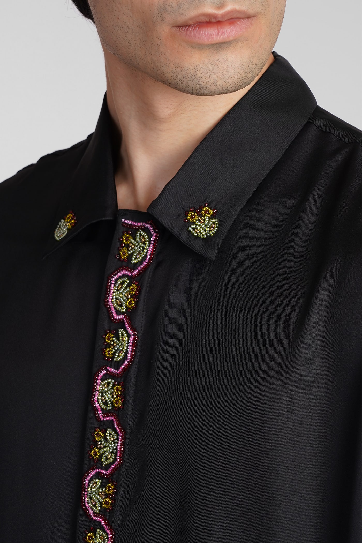 Shirt In Black Silk