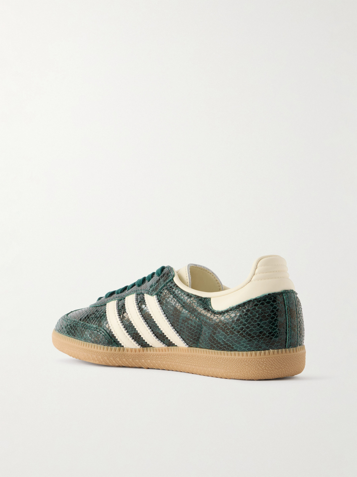 Samba Og Leather-trimmed Snake-effect Sneakers - Animal print