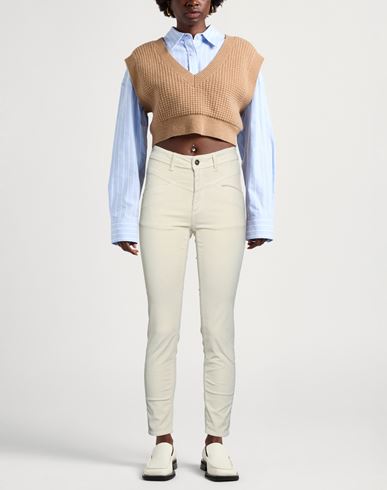 Gaudì Jeans Woman Pants Ivory Size 28 Cotton, Elastane