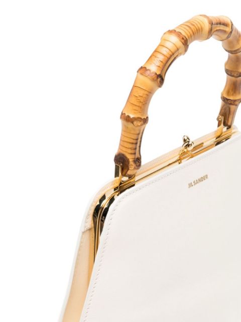 Goji bamboo-handle tote bag