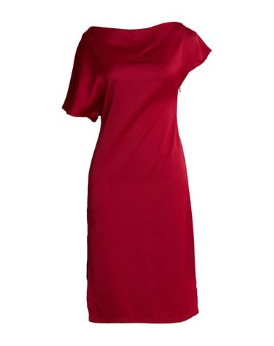 Woman Midi dress Red Size 12 Polyester