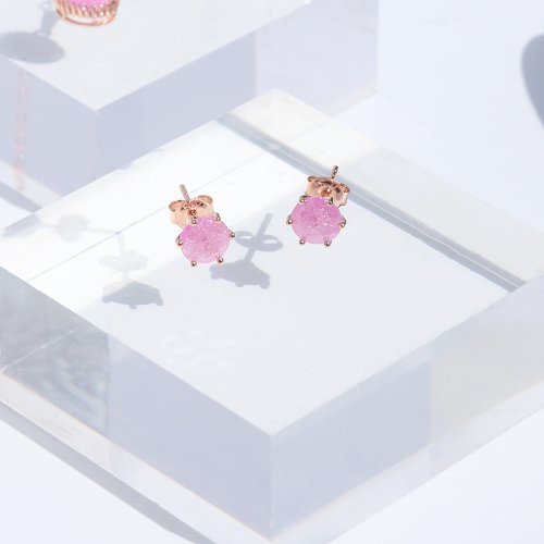 Pink Ice Cubic Earrings PJSE0188