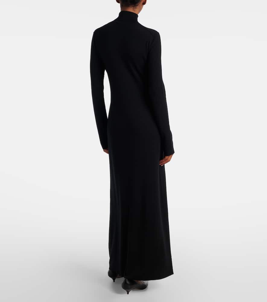 Leoline turtleneck virgin wool maxi dress