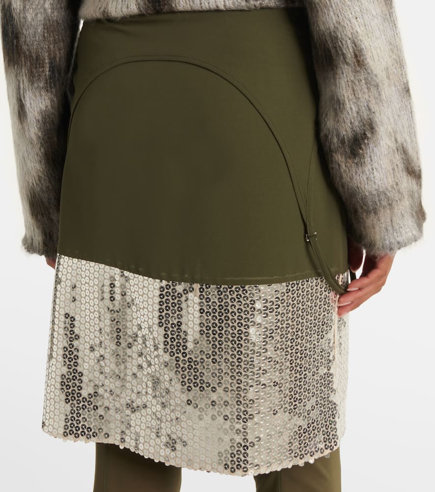 Sequined midi skirt