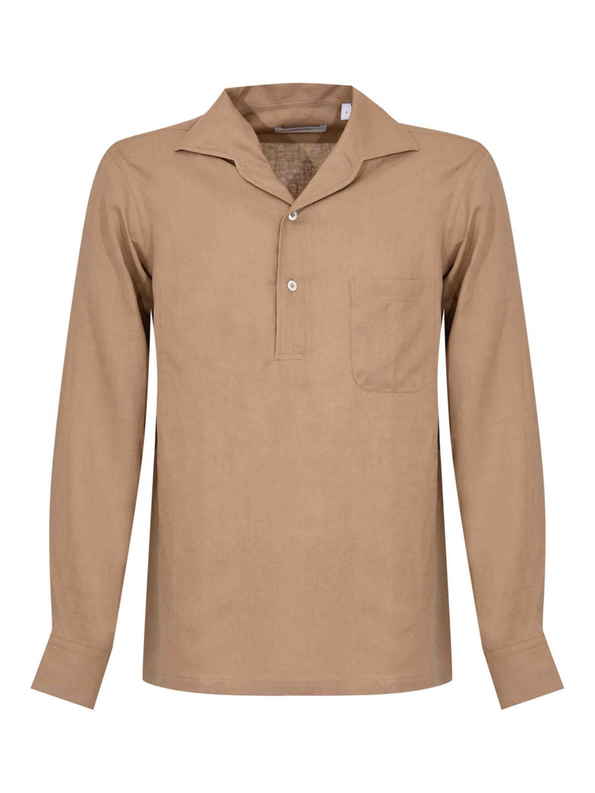 Pailan Shirt In Brown Linen