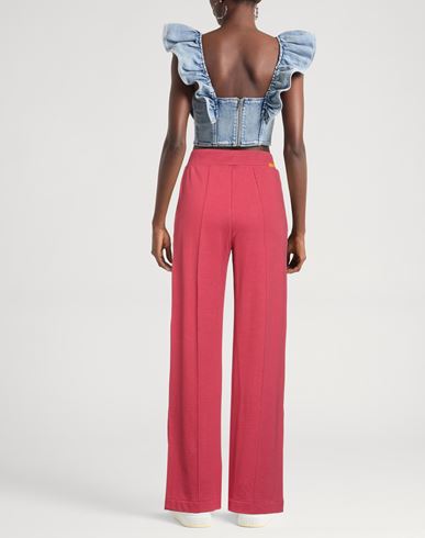 Woman Pants Red Size M Cotton, Viscose