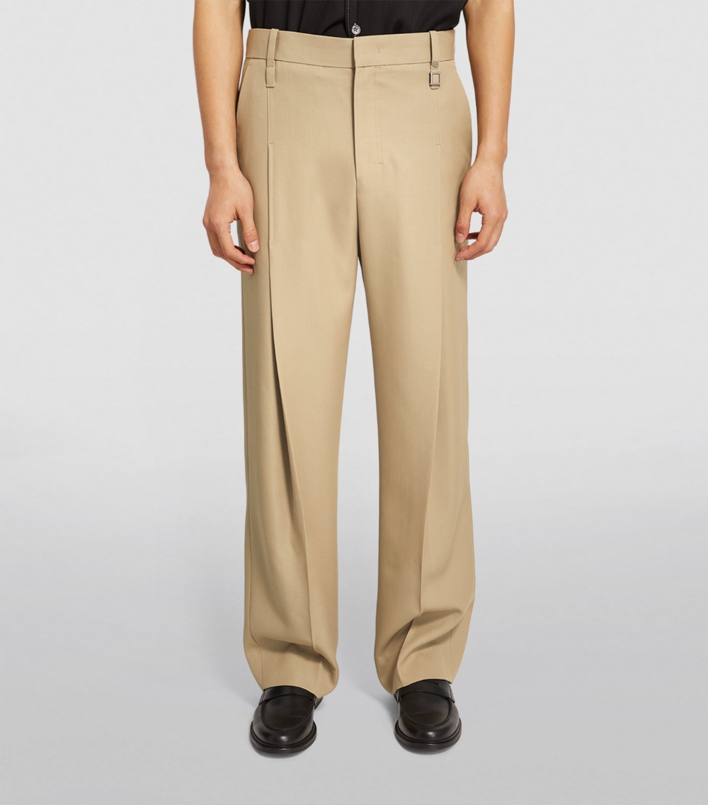 Wool Wide-Leg Trousers