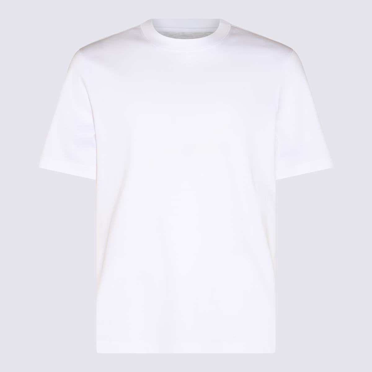 Crew-neck jersey cotton T-shirt - White