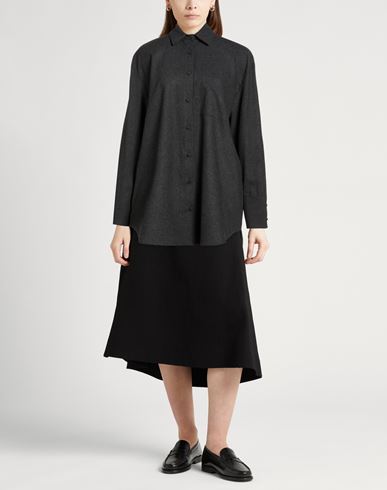 Woman Shirt Charcoal Size 0 Viscose, Polyester, Wool, Elastane