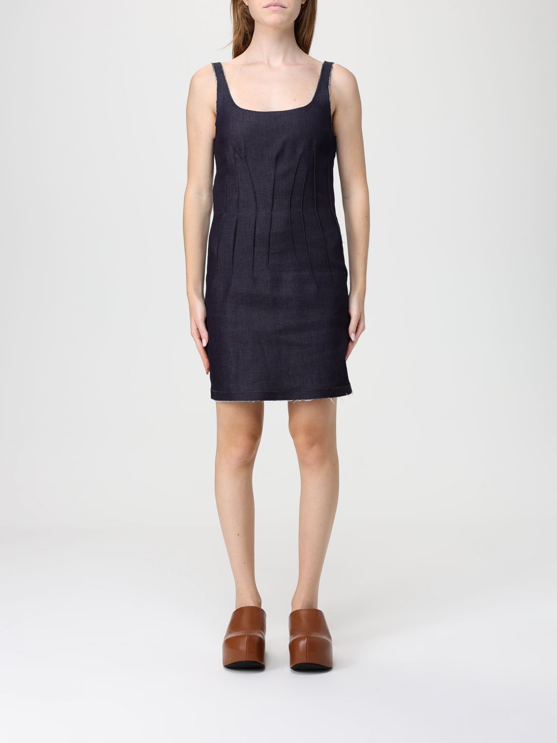 Denim mini dress - Blue
