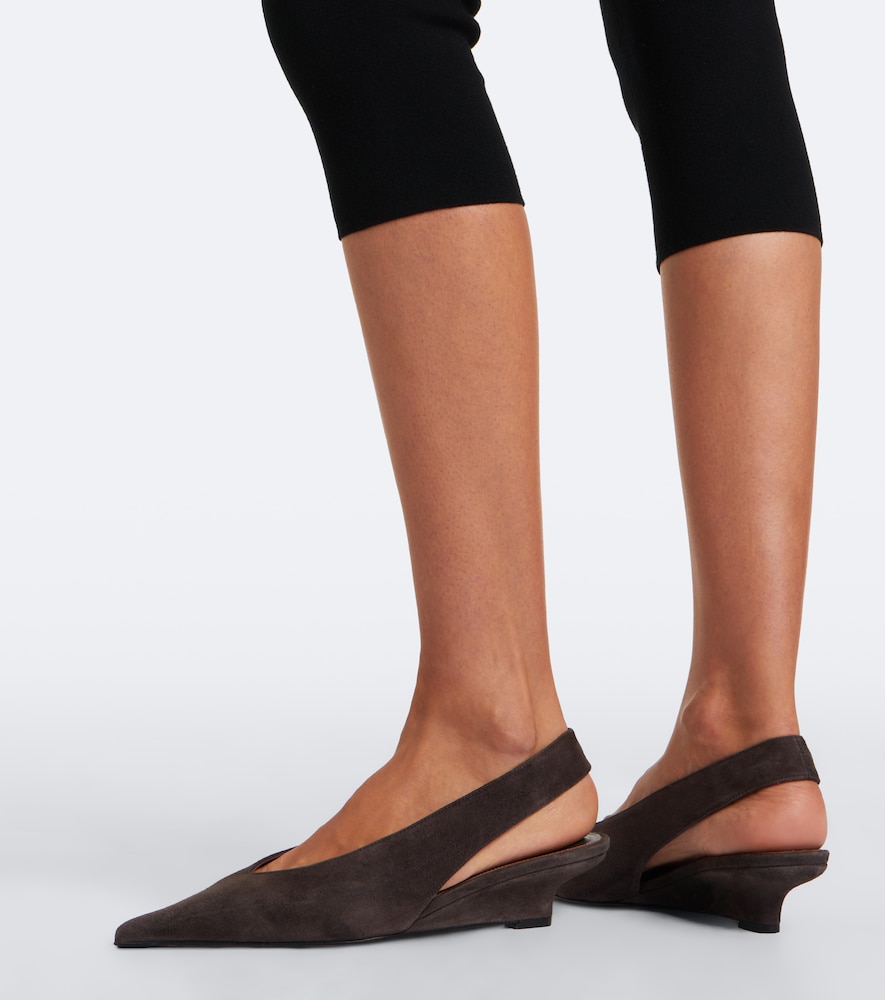 Suede wedges