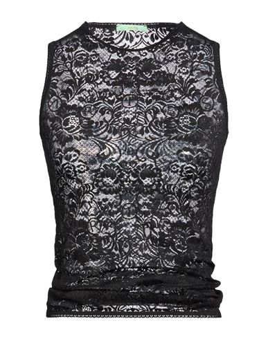 Woman Top Black Size 2 Polyester, Elastane