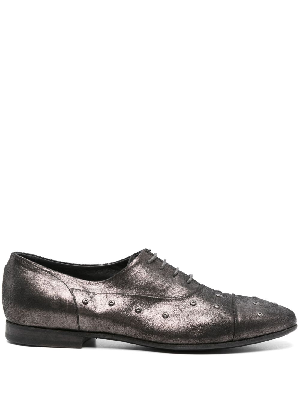Metallic derby shoes - Grey
