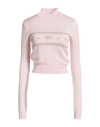 Woman Turtleneck Light pink Size XL Acrylic, Wool, Viscose, Polyester, Metallic fiber
