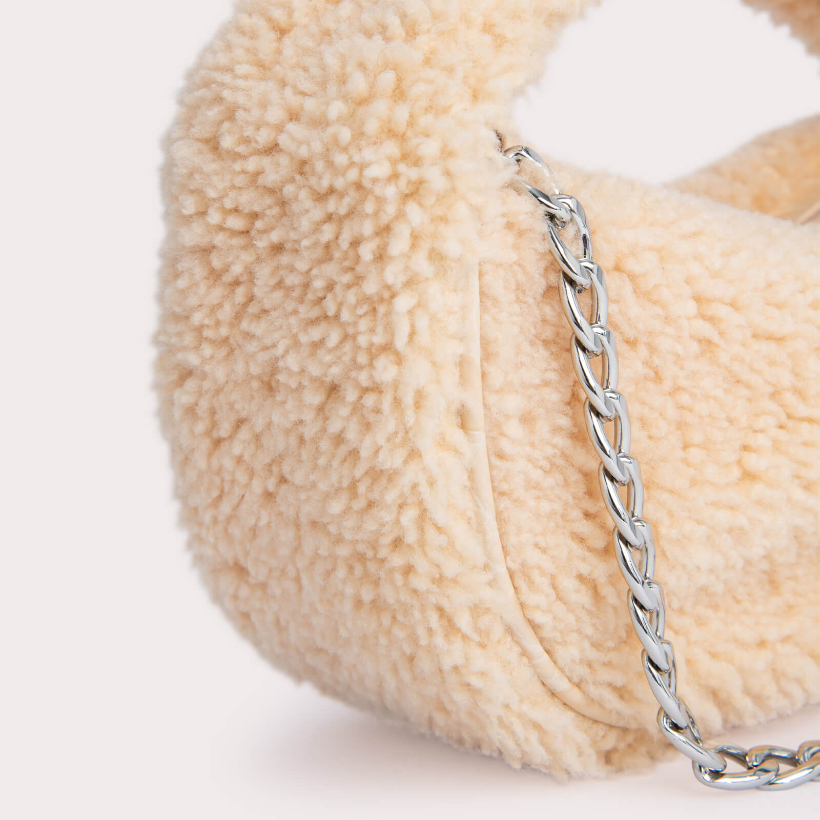 BY FAR Baby Cush Shearling Bag