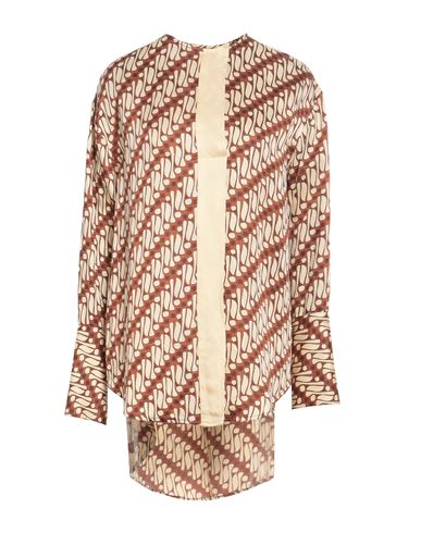 Woman Top Brown Size 4 Cotton, Linen, Modal