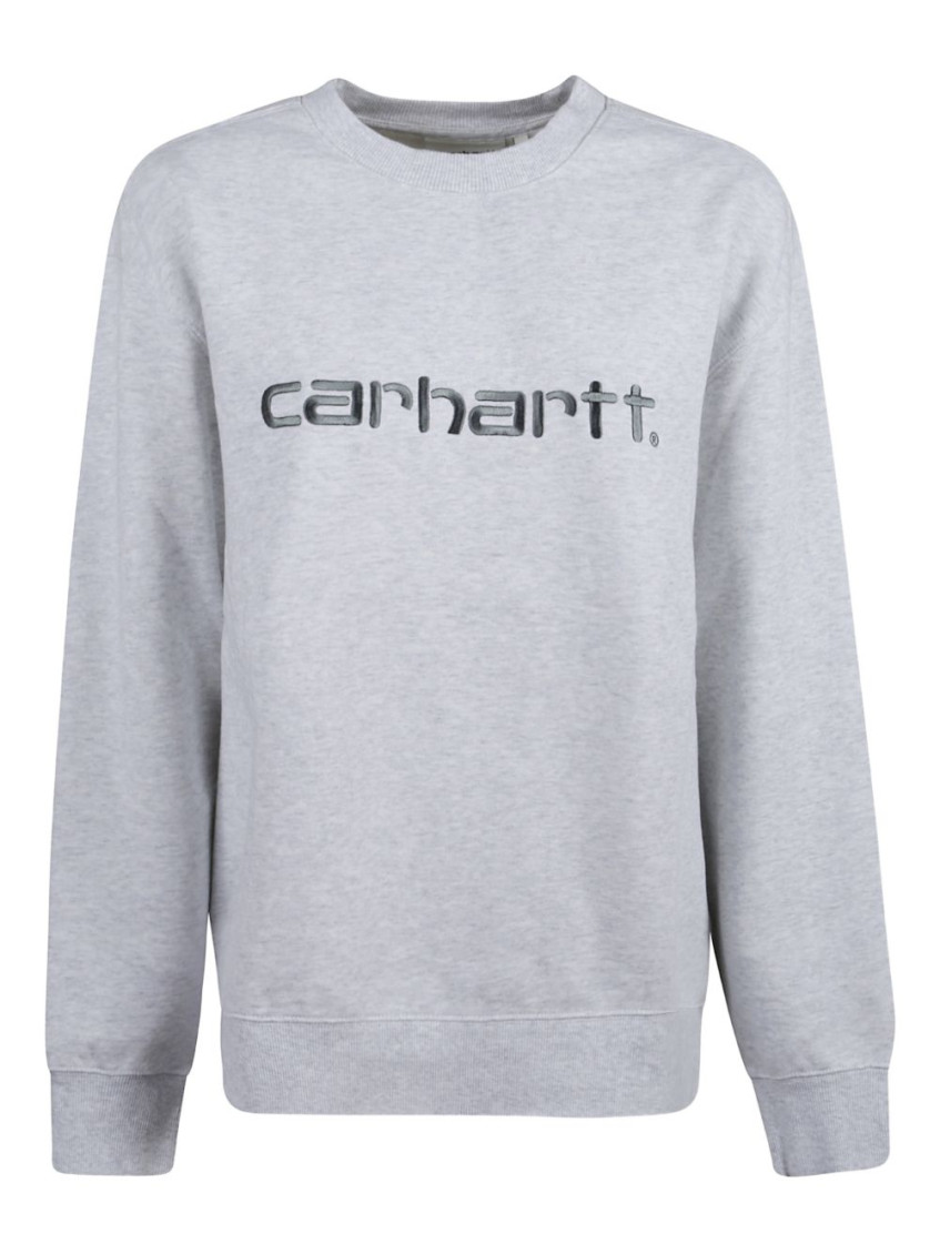 Grey Crew Neck Logo Sweatshirt
