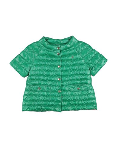 Kid Girl Puffer Green Size 10 Polyamide, Polyester, Cotton